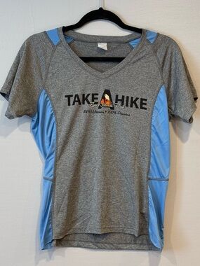 Sport-Tek Zion National Park Utah Take a Hike V-Neck Performance Tee Ladies Sm